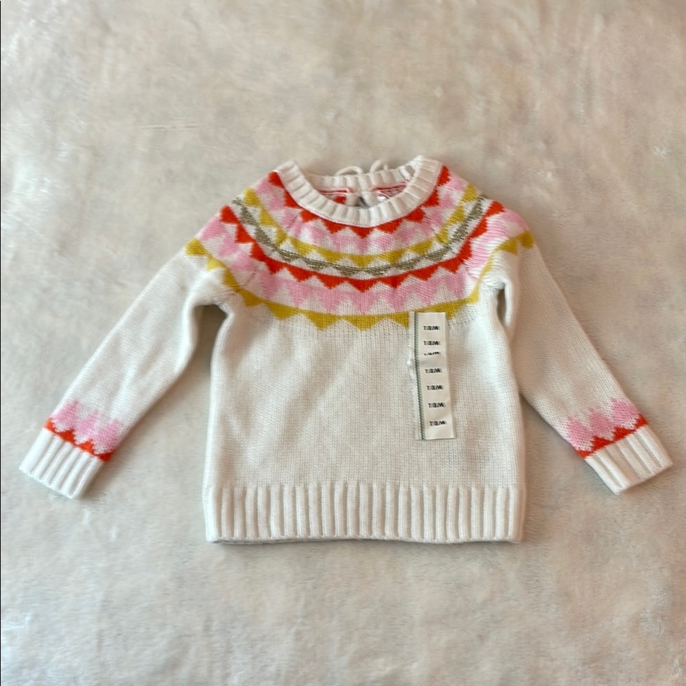 3 for $25! NWT Cat & Jack‎ Colorful Patterned Knit Sweater, size 18M